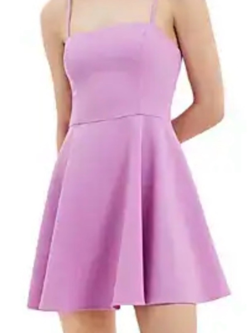 French Connection Party Mini Fit & Flare Dress, Lavender, Size 8 - Picture 11 of 11